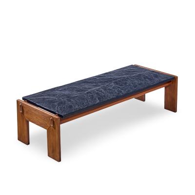 Adrian Pearsall Adrian Pearsall for Craft Associates Walnut and Slate Top Coffee Table