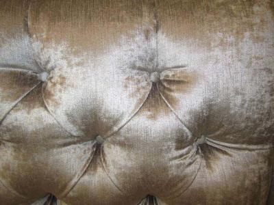 Adrian Pearsall Amazing Regency Modern Silver Grey Velvet Tufted Sofa Mid Century Modern