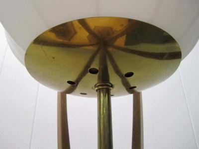 Adrian Pearsall Excellent Pair of Danish Modern Sculptural Walnut Lamps Mid Century Modern