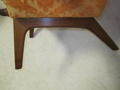 Adrian Pearsall Fabulous Adrian Pearsall Wing Back Walnut Lounge Chair Mid Century Modern