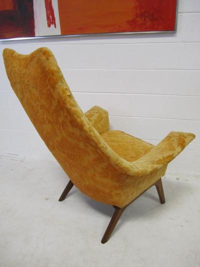 Adrian Pearsall Fabulous Adrian Pearsall Wing Back Walnut Lounge Chair Mid Century Modern