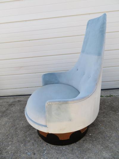 Adrian Pearsall Fantastic Adrian Pearsall Tall Back Swivel King Chair Mid Century Modern