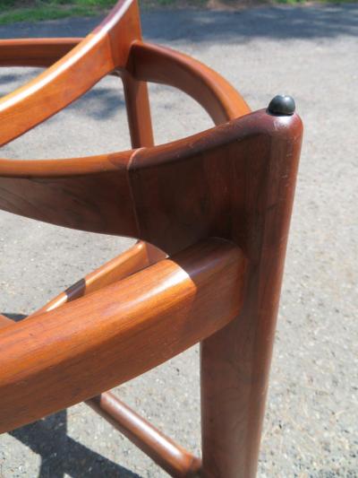 Adrian Pearsall Gorgeous Adrian Pearsall Sculptural Walnut Dining Table Mid Century Modern