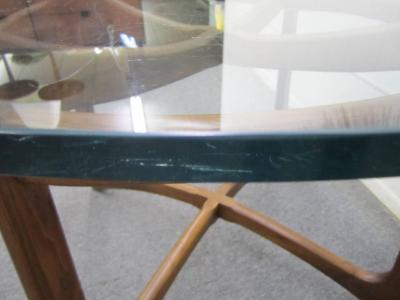 Adrian Pearsall Gorgeous Adrian Pearsall Sculptural Walnut Dining Table Mid century Modern