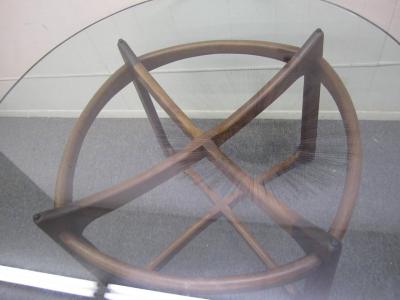 Adrian Pearsall Gorgeous Adrian Pearsall Sculptural Walnut Dining Table Mid century Modern