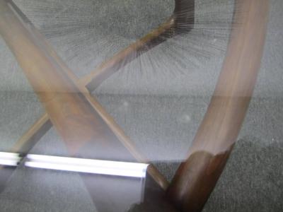 Adrian Pearsall Gorgeous Adrian Pearsall Sculptural Walnut Dining Table Mid century Modern