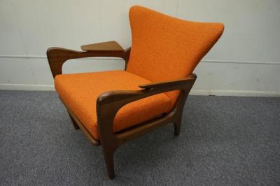 Adrian Pearsall Gorgeous Adrian Pearsall Sculptural Walnut Lounge Chair