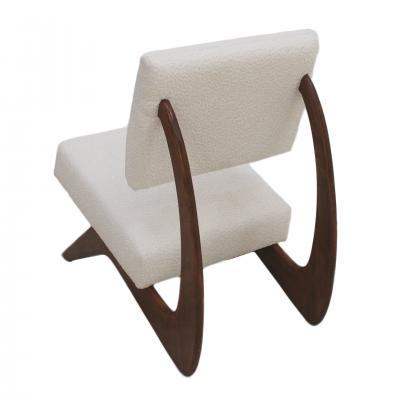 Adrian Pearsall In the Style of Adrian Pearsall Walnut Pair of Lounge Chairs