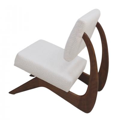 Adrian Pearsall In the Style of Adrian Pearsall Walnut Pair of Lounge Chairs