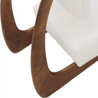 Adrian Pearsall In the Style of Adrian Pearsall Walnut Pair of Lounge Chairs