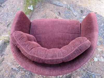 Adrian Pearsall Lovely Adrian Pearsall Barrel Back Walnut Lounge Chair Mid Century Modern