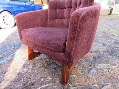 Adrian Pearsall Lovely Adrian Pearsall Barrel Back Walnut Lounge Chair Mid Century Modern