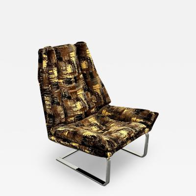 Adrian Pearsall Mid Century Modern Lounge Chair Adrian Pearsall Style American Chrome 1950s