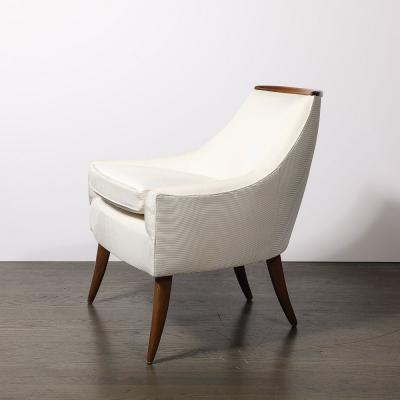 Adrian Pearsall Mid Century Sculptural Tapered Lounge Chairs in Walnut By Adrian Pearsall
