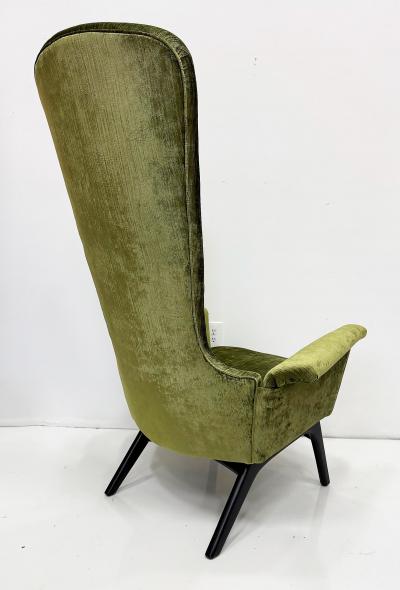 Adrian Pearsall Overscale Mid century 1950s Adrian Pearsall Lounge Chair Newly Upholstered