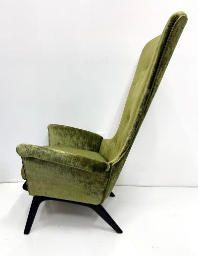 Adrian Pearsall Overscale Mid century 1950s Adrian Pearsall Lounge Chair Newly Upholstered