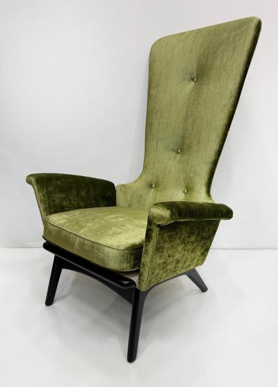 Adrian Pearsall Overscale Mid century 1950s Adrian Pearsall Lounge Chair Newly Upholstered