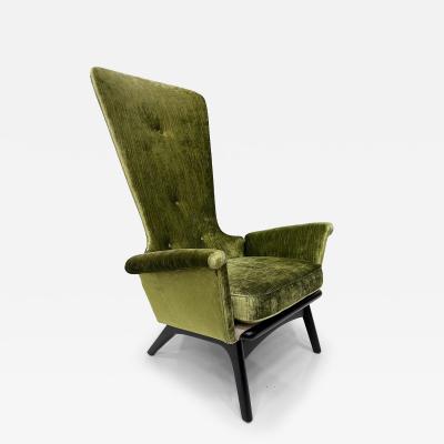 Adrian Pearsall Overscale Mid century 1950s Adrian Pearsall Lounge Chair Newly Upholstered
