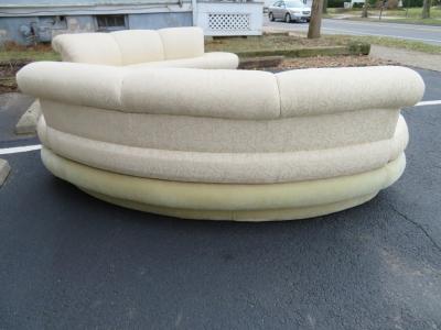 Adrian Pearsall Pair Adrian Pearsall Kidney Shaped Curved Sofa Mid Century Modern