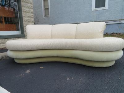 Adrian Pearsall Pair Adrian Pearsall Kidney Shaped Curved Sofa Mid Century Modern