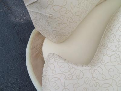 Adrian Pearsall Pair Adrian Pearsall Kidney Shaped Curved Sofa Mid Century Modern