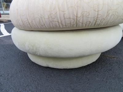 Adrian Pearsall Pair Adrian Pearsall Kidney Shaped Curved Sofa Mid Century Modern