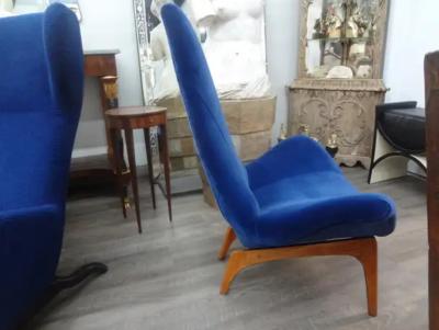 Adrian Pearsall Pair of Adrian Pearsall Gondola Lounge Chairs