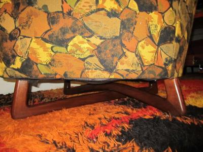 Adrian Pearsall Pair of Adrian Pearsall Sculptural Walnut Lounge Chairs Mid Century Modern