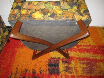 Adrian Pearsall Pair of Adrian Pearsall Sculptural Walnut Lounge Chairs Mid Century Modern