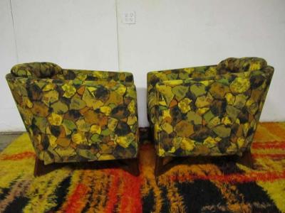 Adrian Pearsall Pair of Adrian Pearsall Sculptural Walnut Lounge Chairs Mid Century Modern