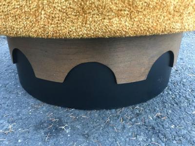 Adrian Pearsall Pair of Adrian Pearsall Tall Back Swivel Lounge Chairs Mid Century Modern