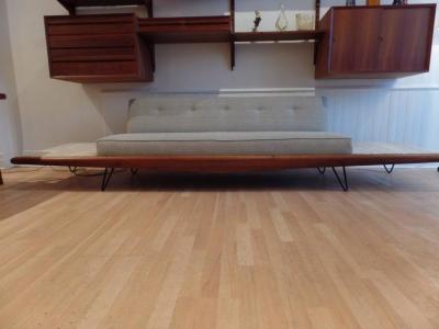 Adrian Pearsall Rare Adrian Pearsall Sofa with End Tables Displayed at Habitat 67 Expo 67