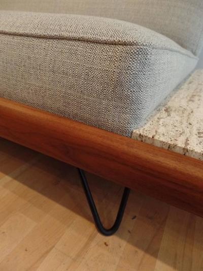 Adrian Pearsall Rare Adrian Pearsall Sofa with End Tables Displayed at Habitat 67 Expo 67