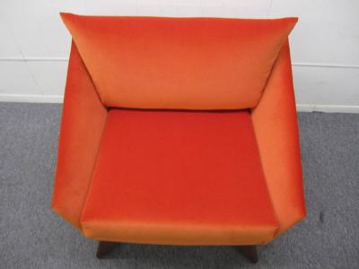 Adrian Pearsall Scrumptious Adrian Pearsall Angular Sculptural Walnut Lounge Chair Mid Century