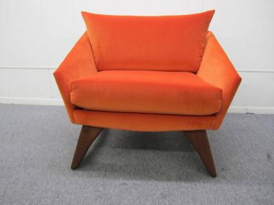 Adrian Pearsall Scrumptious Adrian Pearsall Angular Sculptural Walnut Lounge Chair Mid Century