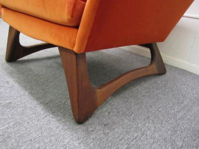 Adrian Pearsall Scrumptious Adrian Pearsall Angular Sculptural Walnut Lounge Chair Mid Century