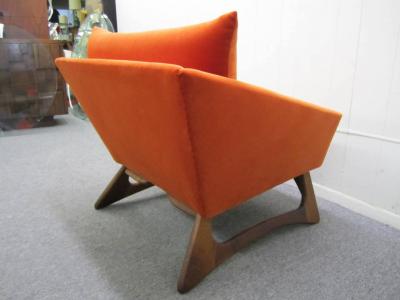 Adrian Pearsall Scrumptious Adrian Pearsall Angular Sculptural Walnut Lounge Chair Mid Century