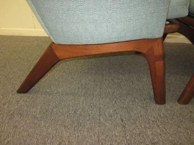 Adrian Pearsall Spectacular Pair of Adrian Pearsall High Back Chairs Mid Century Danish Modern