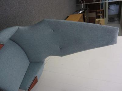 Adrian Pearsall Spectacular Pair of Adrian Pearsall High Back Chairs Mid Century Danish Modern