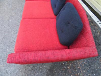 Adrian Pearsall Stylish Adrian Pearsall Style Sculptural Walnut Sofa Midcentury