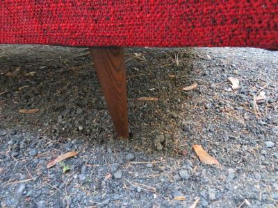 Adrian Pearsall Stylish Adrian Pearsall Style Sculptural Walnut Sofa Midcentury