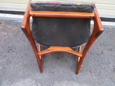 Adrian Pearsall Stylish Pair Adrian Pearsall Unique Wing Back Chair Sculpted Walnut Midcentury