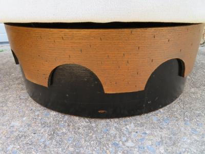 Adrian Pearsall Super Rare Adrian Pearsall Swivel Ottoman Mid Century Modern