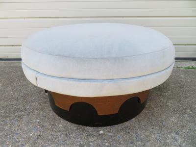 Adrian Pearsall Super Rare Adrian Pearsall Swivel Ottoman Mid Century Modern