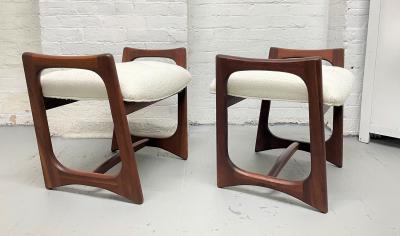 Adrian Pearsall Three Adrian Pearsall Sculptural Stools Benches in Boucl 