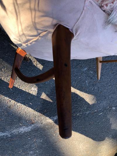 Adrian Pearsall Unusual Adrian Pearsall Potato Chip style Chaise Lounge Chair Mid Century Modern