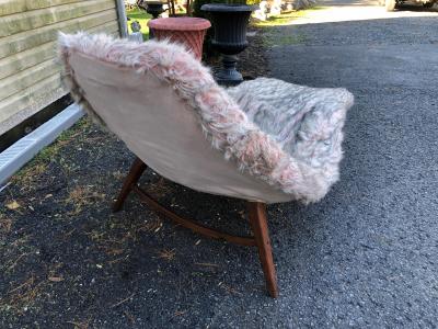 Adrian Pearsall Unusual Adrian Pearsall Potato Chip style Chaise Lounge Chair Mid Century Modern