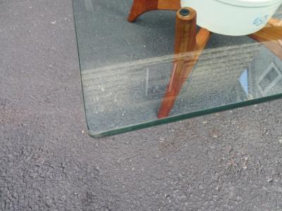 Adrian Pearsall Unusual Adrian Pearsall Sculptural Walnut Coffee Table Planter Midcentury