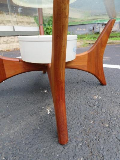 Adrian Pearsall Unusual Adrian Pearsall Sculptural Walnut Coffee Table Planter Midcentury