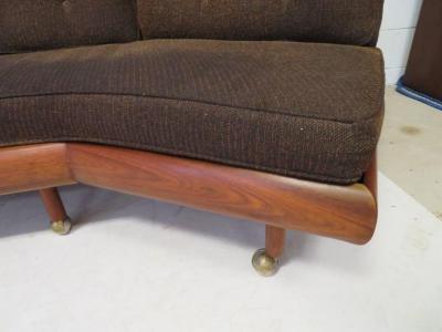Adrian Pearsall Unusual Two Piece Adrian Pearsall Sofa Sectional Boomerang Mid Century Modern